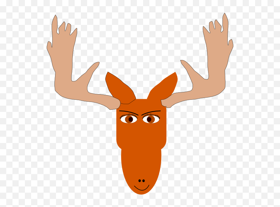 Moose Clipart Vector Moose Vector Transparent Free For - Cartoon Moose Head Transparent Emoji,Moose Emoji