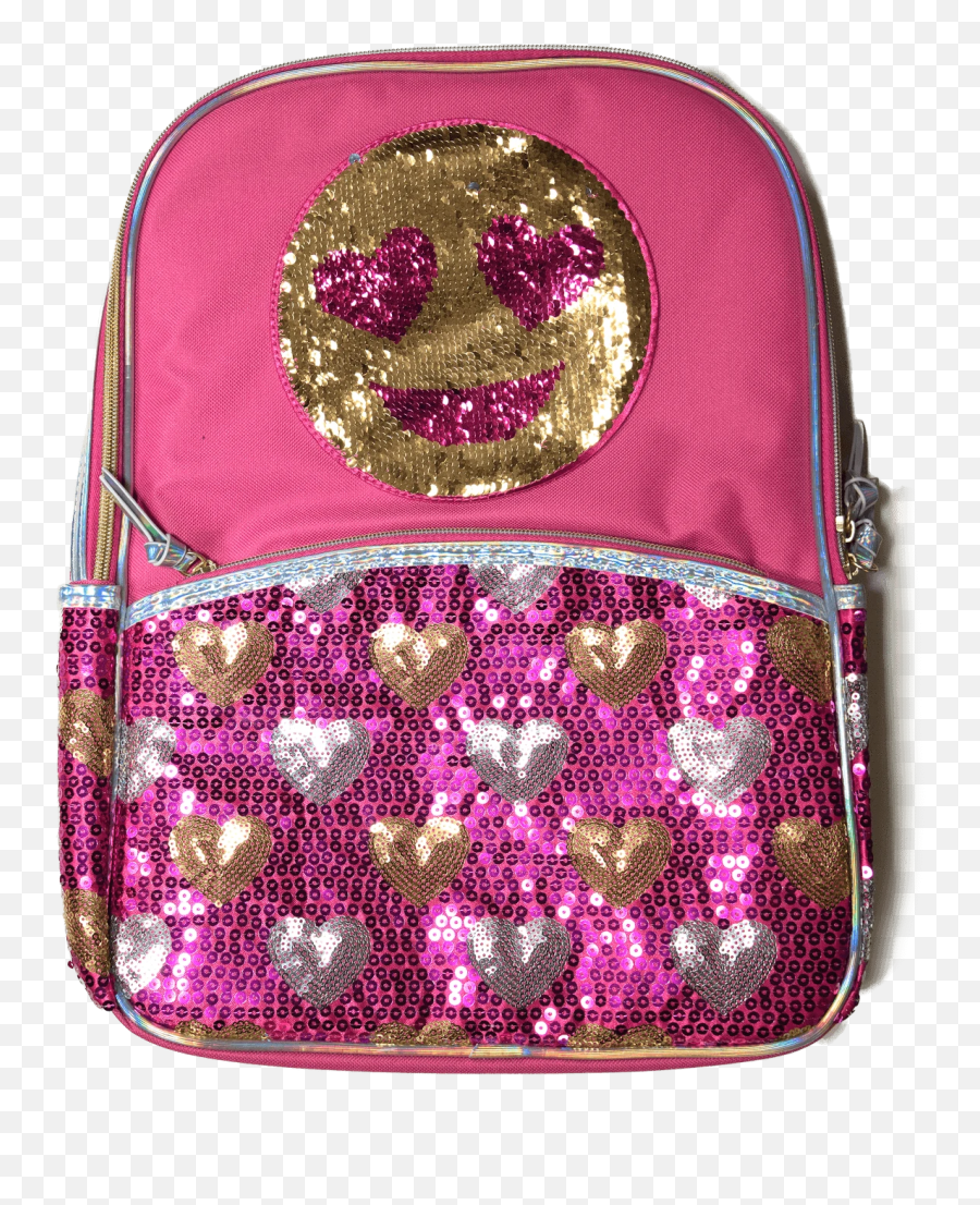 Emoji Flip Sequin Backpack - Coin Purse,Backpack Emoji