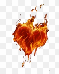 Flaming Heart - Heart On Fire Art Emoji,Flaming Emoji