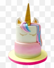 Cupcakes - Unicorn Cakes With Fondant Hair Emoji,Emoticon Birthday Cake