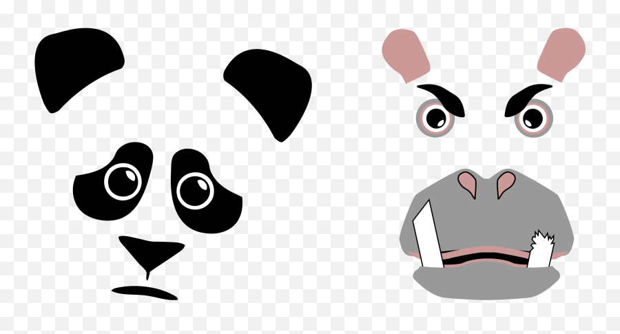 Angry Panda Png Picture - Best Friends Faces Png Emoji,Hippo Emoticon