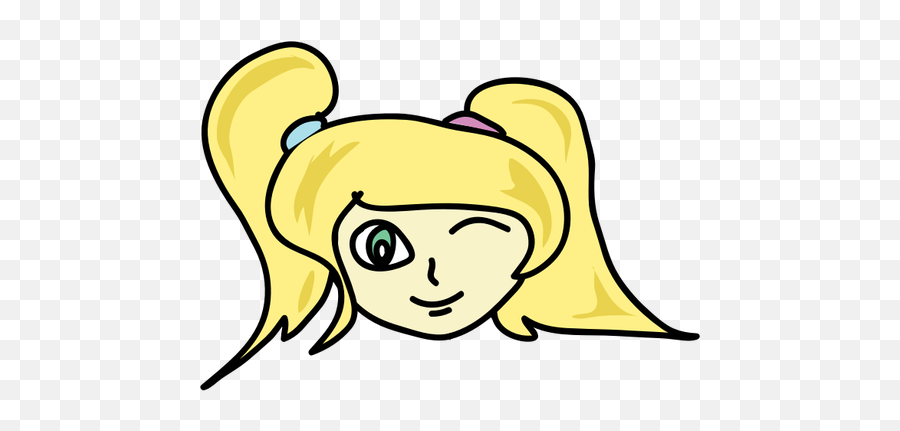 Sbattere Le Palpebre Ragazza Immagine Vettoriale - Smiling Face Girl Face Clipart Png Emoji,Anime Emoji