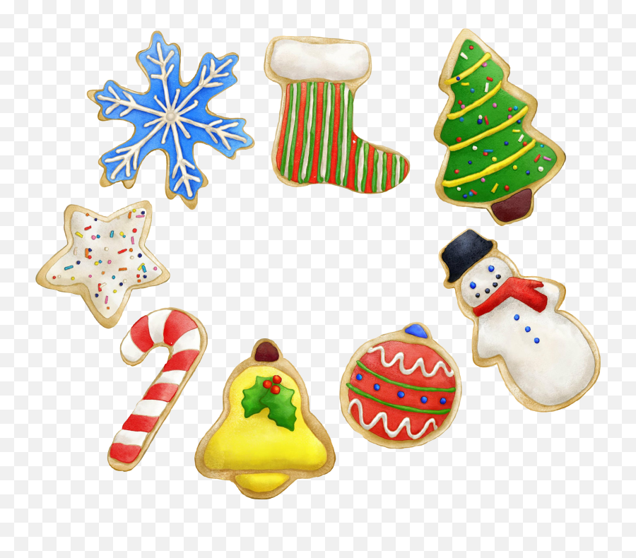 Cookies Christmasiscoming Uglysweaters - Clip Art Emoji,Snow Globe And Cookie Emoji