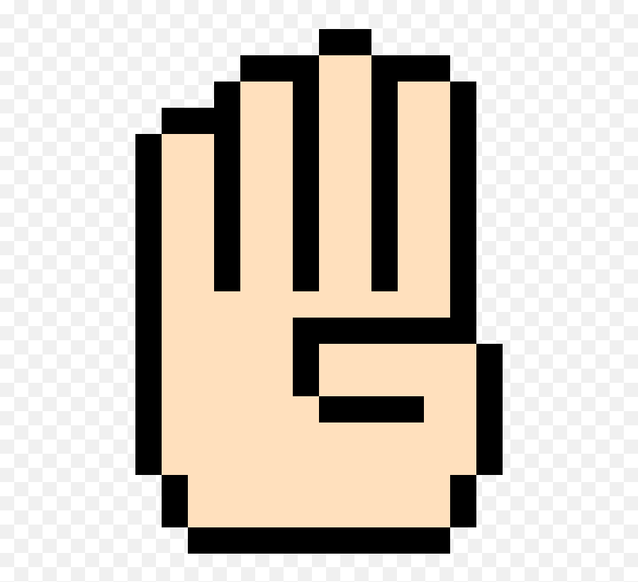 Hand Of Stop - Hand Pixel Art Png Emoji,Finger Snap Emoji