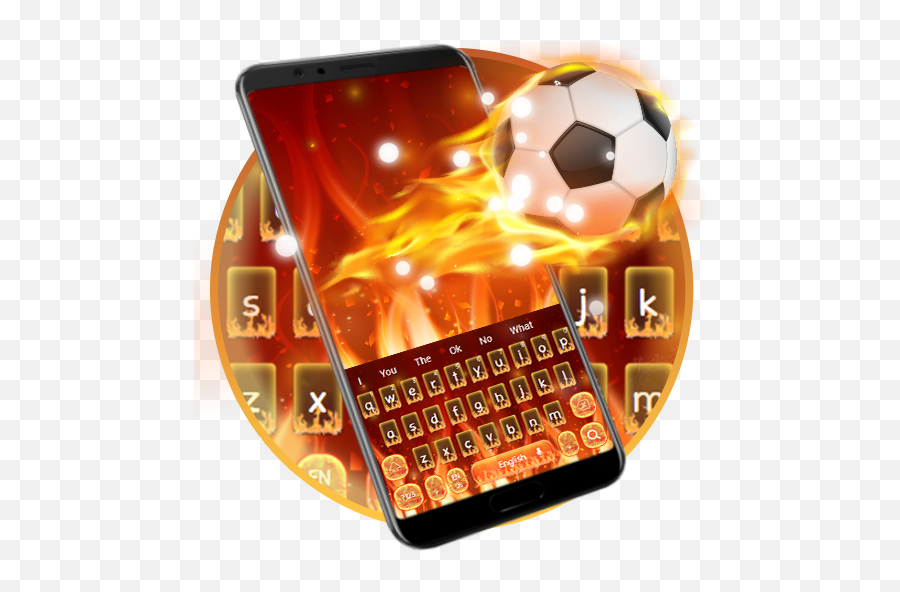 Fire Football Keyboard - Soccer Ball Emoji,Fire Emojis