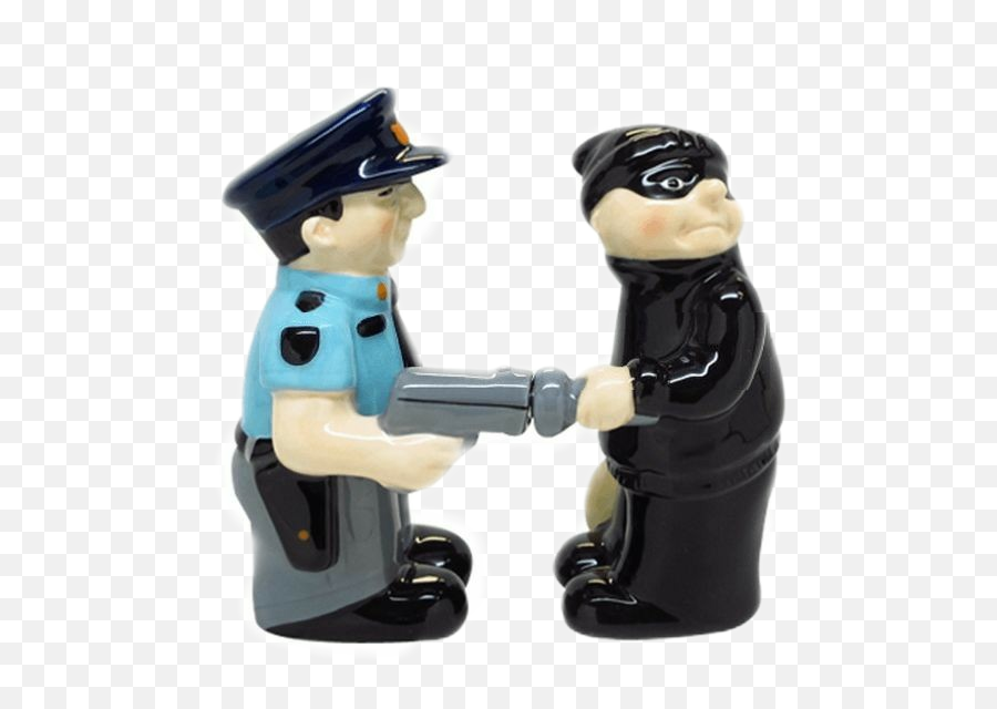 Cop Police Robber Criminal - Sticker By Stylzeunique Salt And Pepper Shakers Emoji,Cop Emoji
