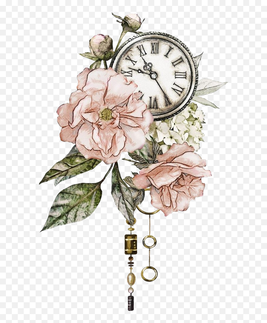 Freetoedit Flowers Flower Bouquet Clock - Clock With Flowers Drawing Emoji,Bouquet Emoji