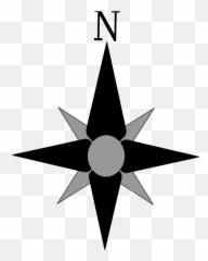Clipart Compass North Arrow - Transparent Background North Arrow Png Emoji,Compass Emoji