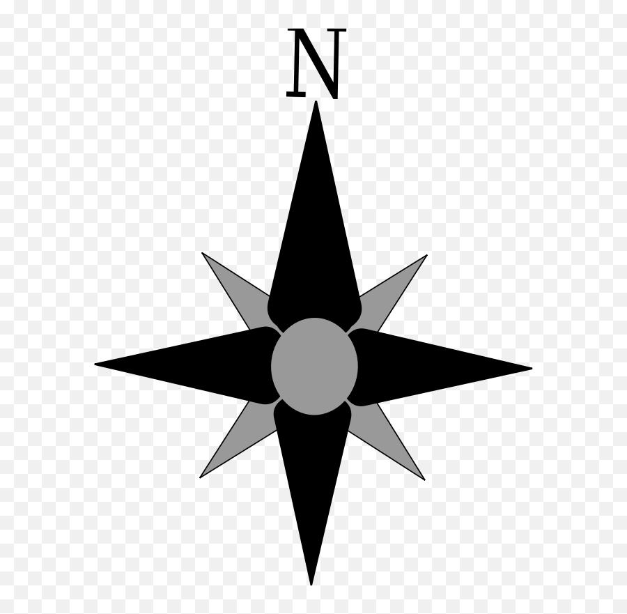 Clipart Compass North Arrow - Transparent Background North Arrow Png Emoji,Compass Emoji