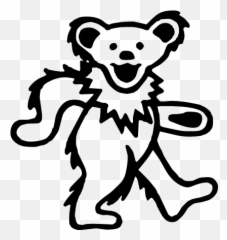 Grateful Dead Bear Coloring Pages - Grateful Dead Dancing Bear Emoji,Grateful Dead Emoji