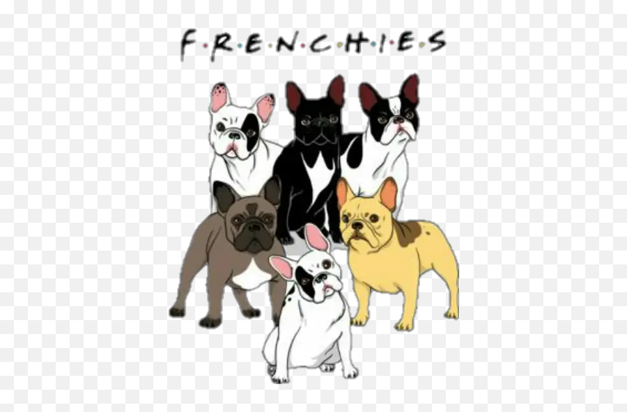 Bulldog Stickers For Whatsapp - Frenchies Shirt Emoji,Bulldog Emoji