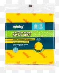 Minky Anti - Bac Soak Ups 2 Pk Smile Emoji