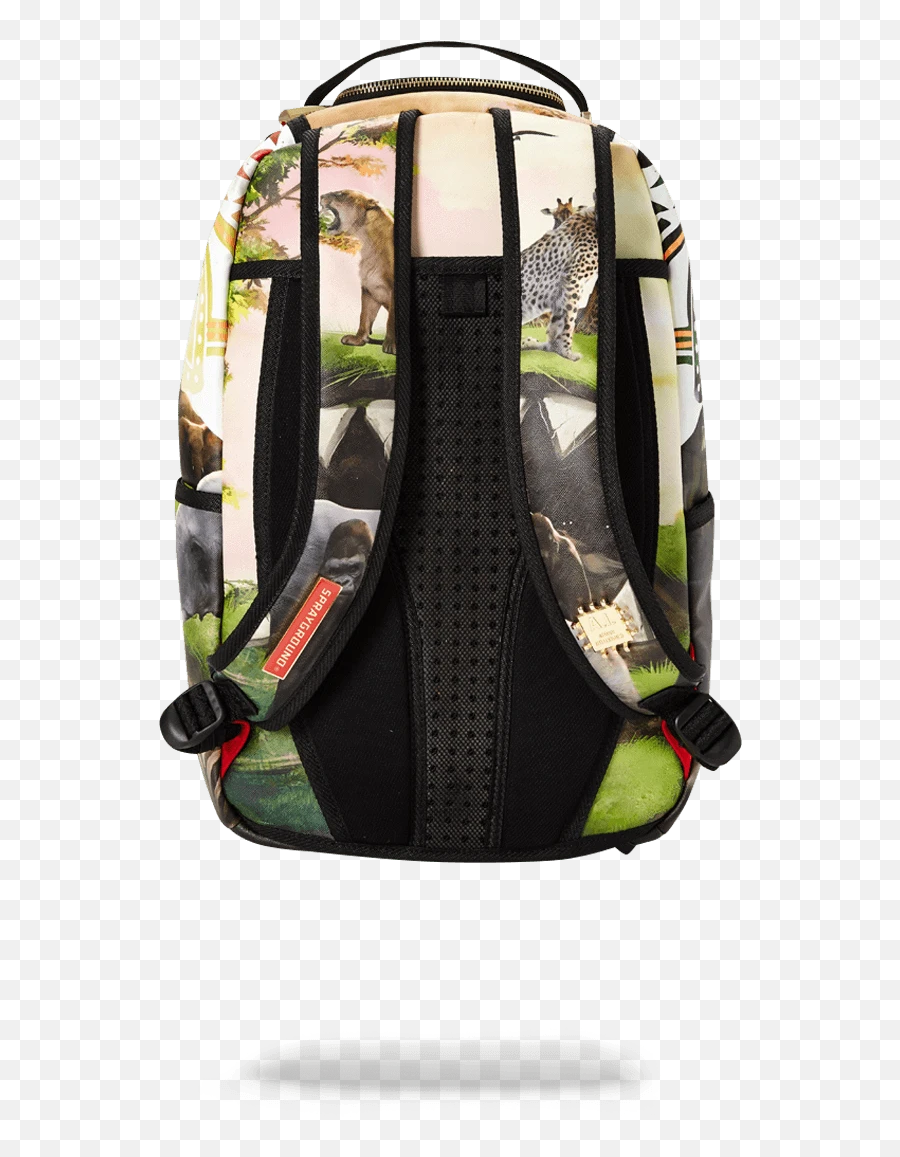 Sprayground Backpack Serengeti Shark - Laptop Bag Emoji,Hand And Backpack Emoji