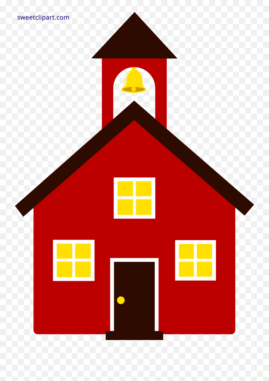 School House Clipart Png - La Casa Roja Emoji,House Emoji Text