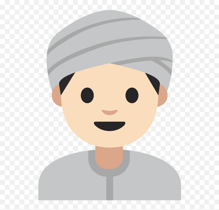 Man Wearing Turban Emoji Clipart - Clip Art,Man With Turban Emoji