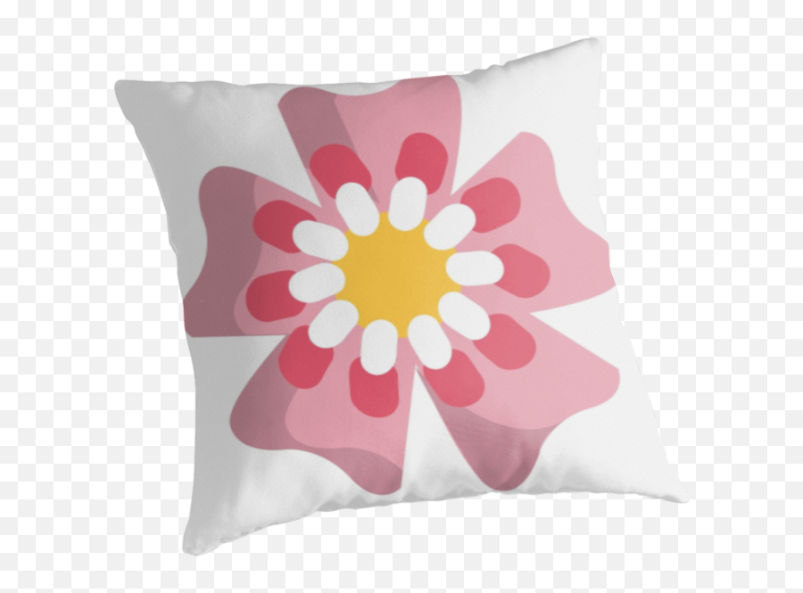 Cherry Blossom Emoji Png - Cushion,Cherry Blossom Emoticon