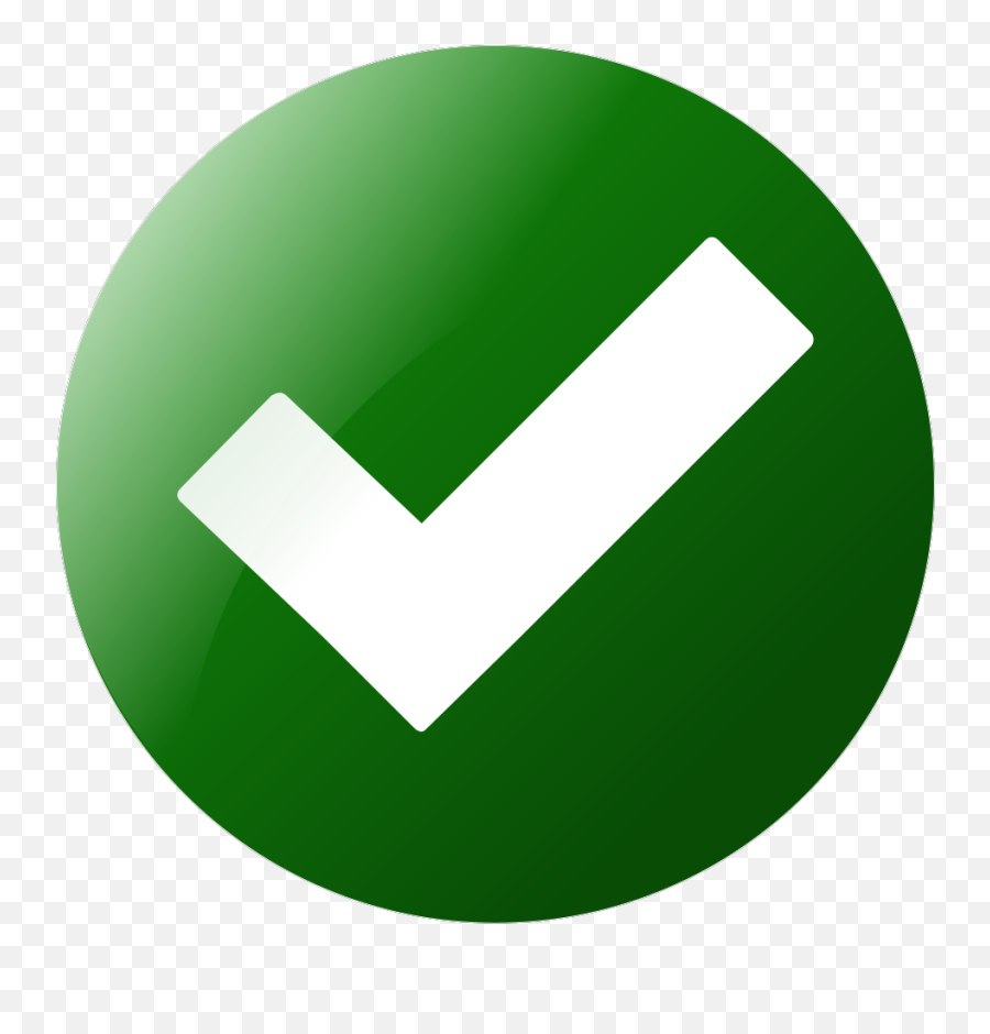 Simple Green Check Button Png Svg Clip Art For Web - Tate London Emoji,Green Check Emoji