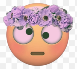 Emoji Flowers Sticker - Happy,Emoji Flowers