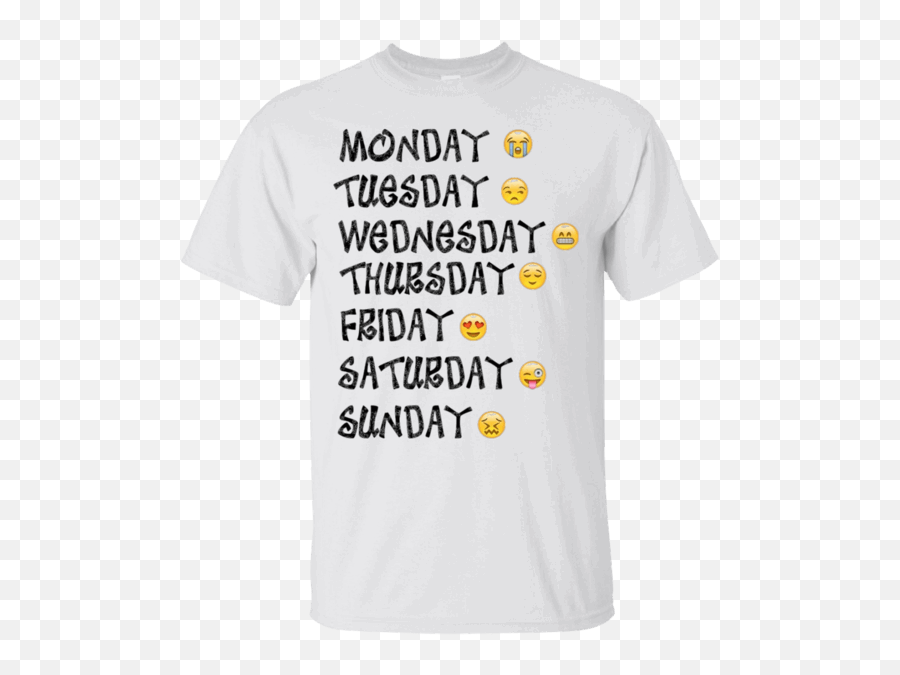 Emoji T - Shirt Love Your Emoticon Shirt 7 Days A Week Có Unisex,Tentacle Emoji