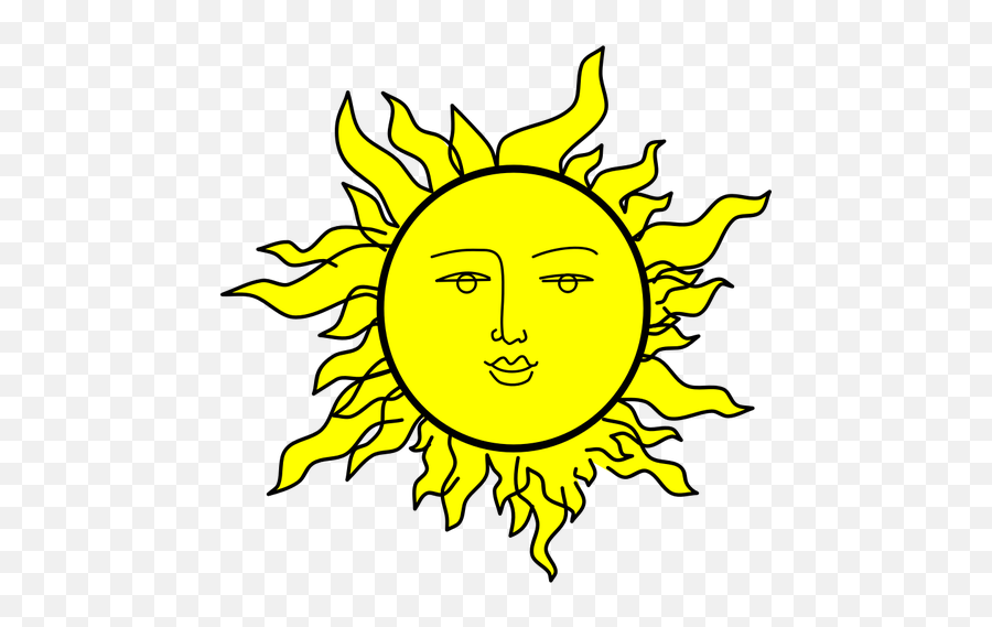 Sun With Face - Imagenes De Soles Animados Emoji,Sun Emoji