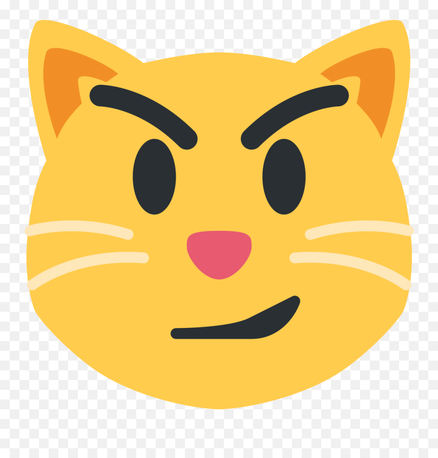 Twemoji12 1f63c - Smirk Cat Emoji,Smirk Emoji