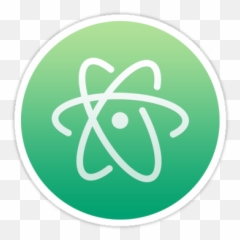 Atom Editor Sticker Devstickers - Atom Text Editor Logo Emoji,Atom Emoji
