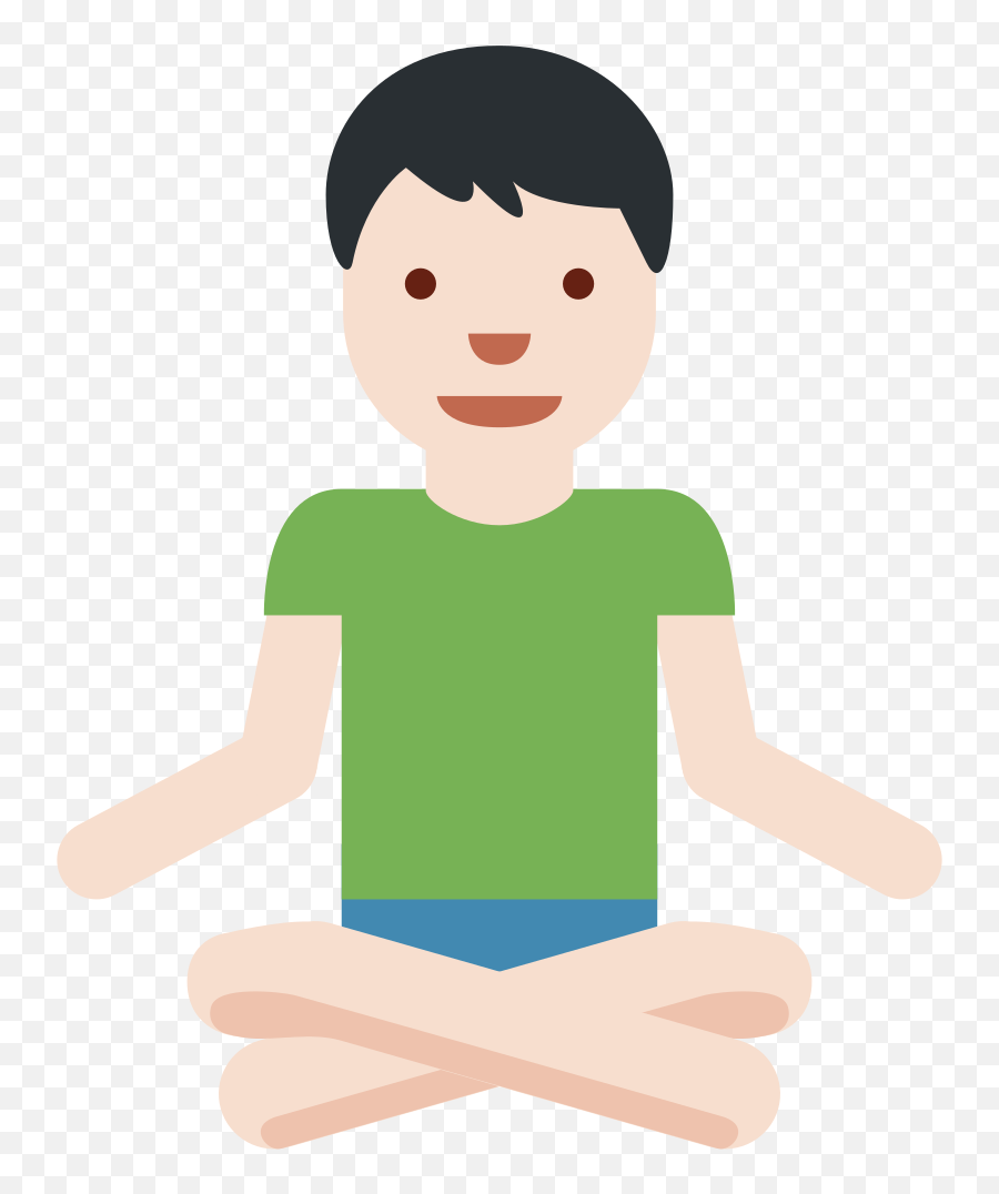 Twemoji2 1f9d8 - Sitting Boy Emoji,Cross Finger Emoji