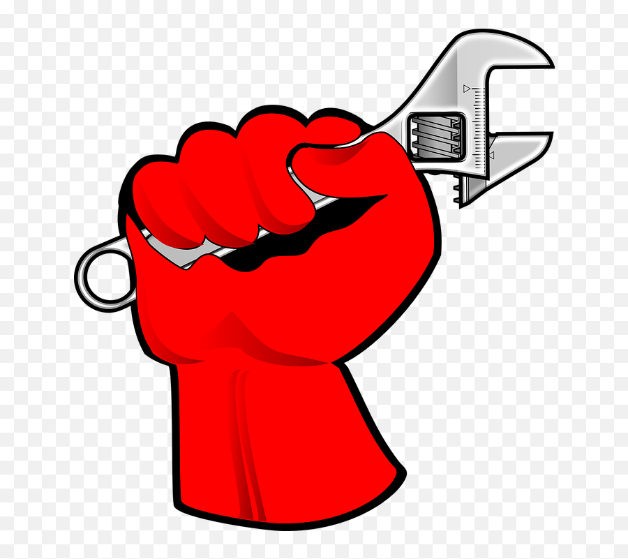 Hand Fist Wrench - Labor Day Clip Art Emoji,Chicago Bulls Emoji