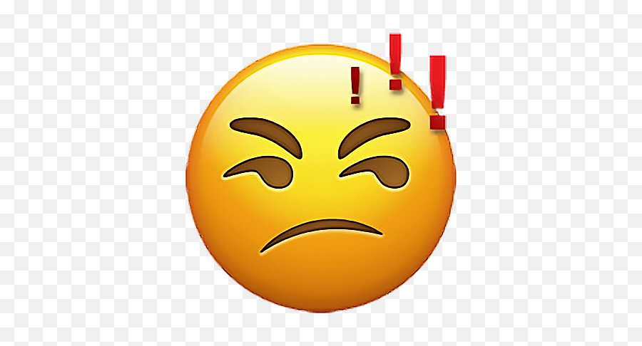 Emoji Emojisticker Sticker Stickers - Fed Up Emoji,Exclaimation Emoji