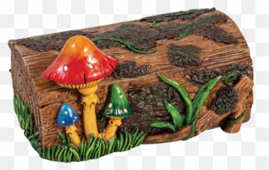 Mushroom Themed Stash Box - Hardwood Emoji,Garden Gnome Emoji