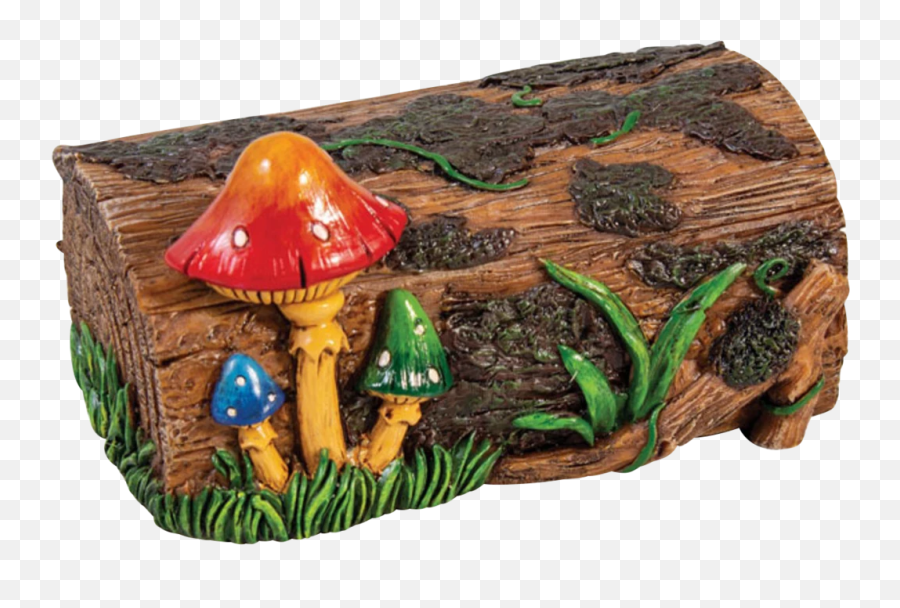 Mushroom Themed Stash Box - Hardwood Emoji,Garden Gnome Emoji