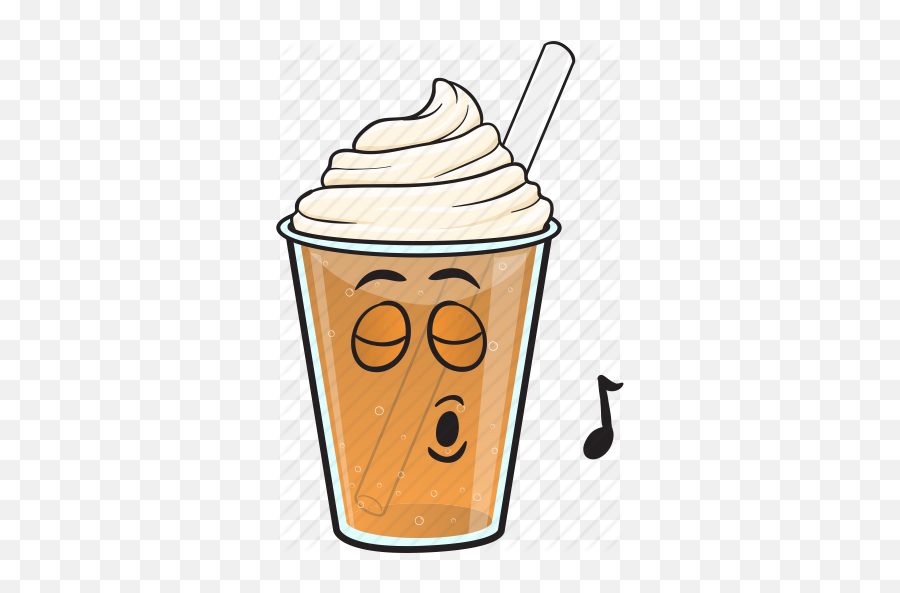 Iced Coffee Emoji Cartoons - Frappe Emoji,Coffee Cup Emoji
