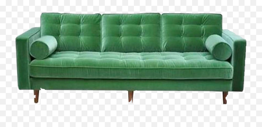 Green Couch Sofa Furniture Freetoedit - Couch Emoji,Couch Emoji