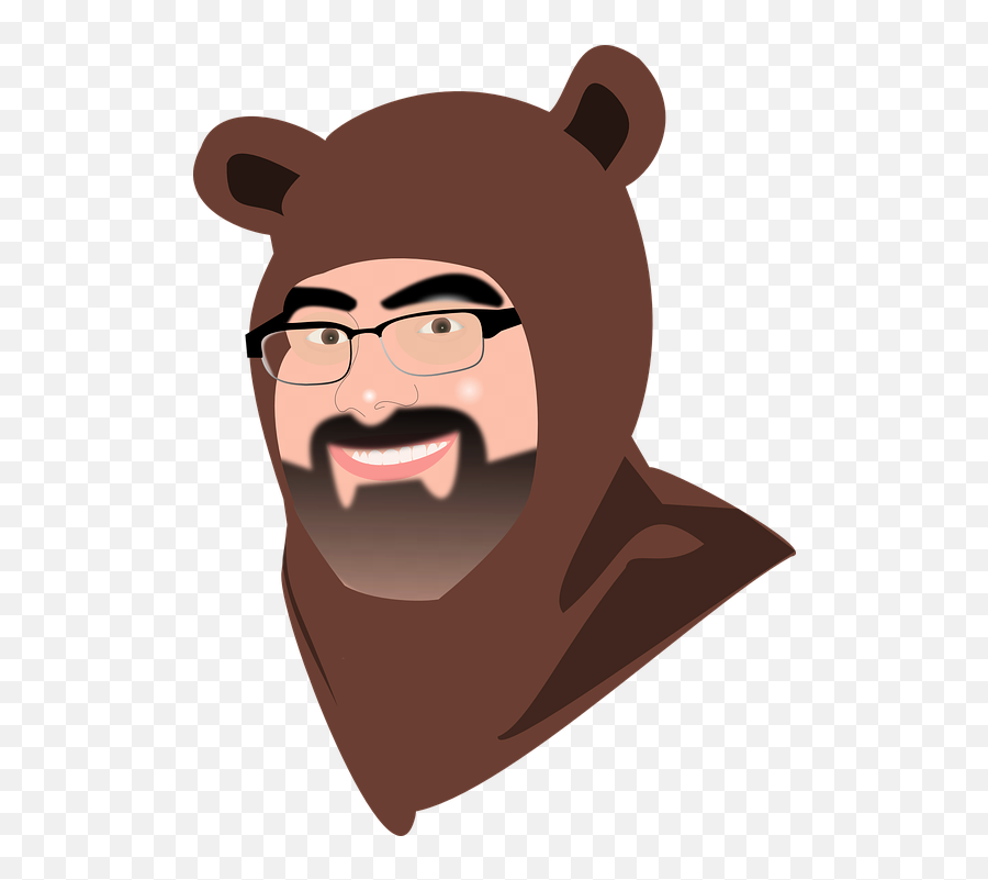Costume Man Bear - Vector Graphics Emoji,Bear Emoji Android