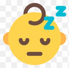 Sleeping - Smiley Emoji,Sleeping Baby Emoji