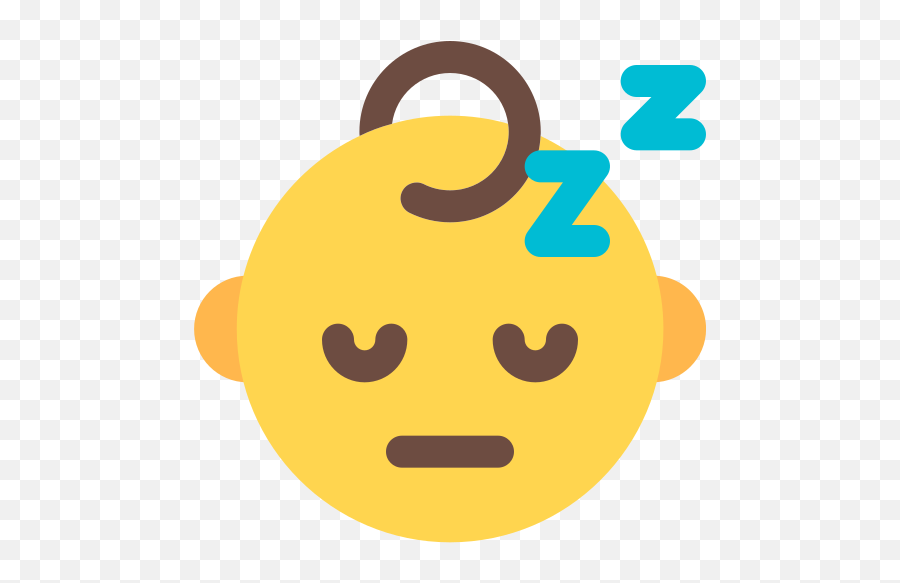 Sleeping - Smiley Emoji,Sleeping Baby Emoji