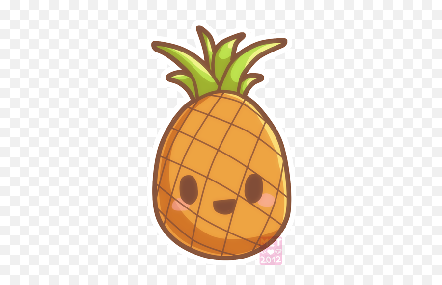 Doodle Kawaii Pineapple - Pineapple Drawing Cute Emoji,Pineapple Emoji