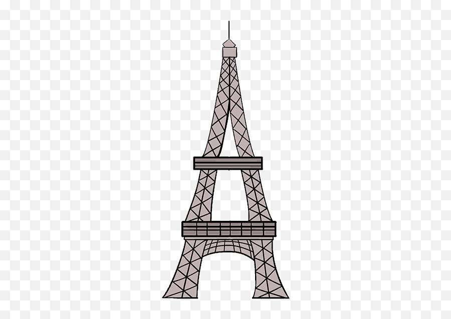 How To Draw The Eiffel Tower In A Few Easy Steps Easy - Leaning Tower Of Pisa To Draw Easy Emoji,Tower Emoji