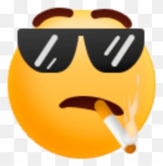 Emoji Cigarrete Sunglasses Bruh -