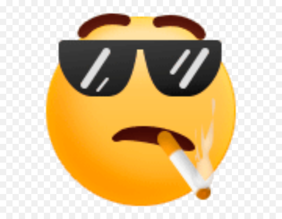 Emoji Cigarrete Sunglasses Bruh - Emoji,Bruh Emoji