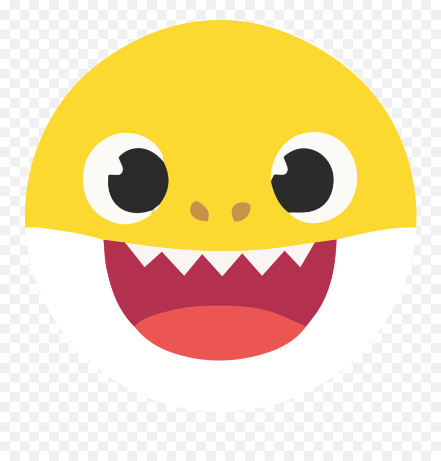 Baby Shark Face Clipart - Baby Shark Face Clipart Emoji,Baby Face Emoji