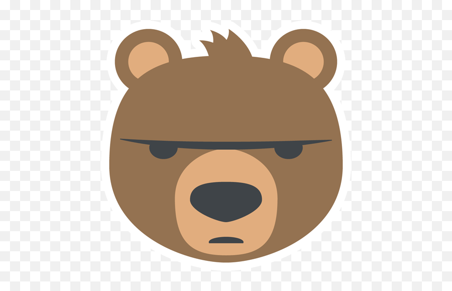 Bear Face Transparent Png Clipart - Bear Emojis,Bear And Hot Emoji