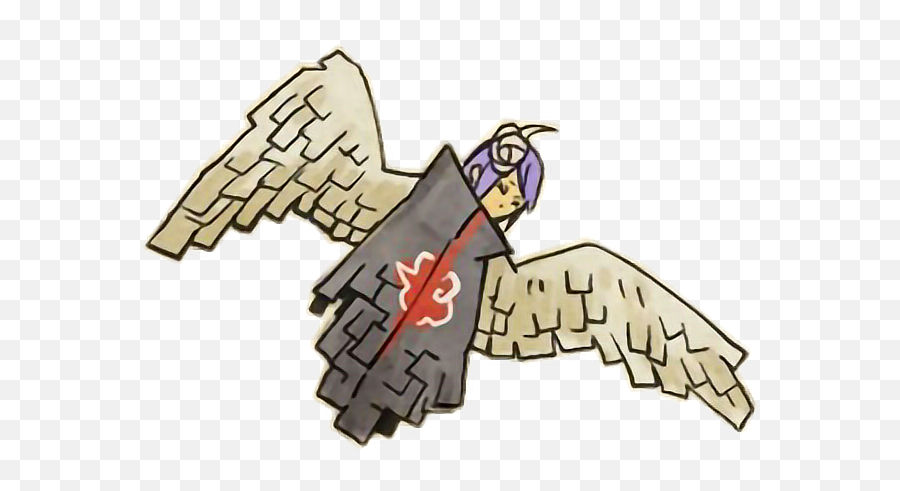 Konan Akatsuki Naruto Narutoshippuden Anime Freetoedit - Cartoon Emoji,Hand Turkey Emoji