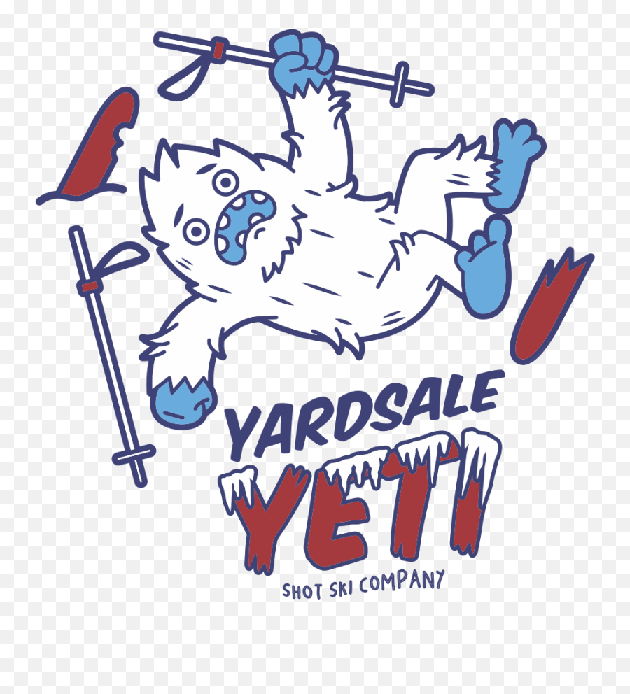Download Ski Yard Sale Cartoon Png Download - Ski Yeti Yéti Ski Emoji,Yeti Emoji
