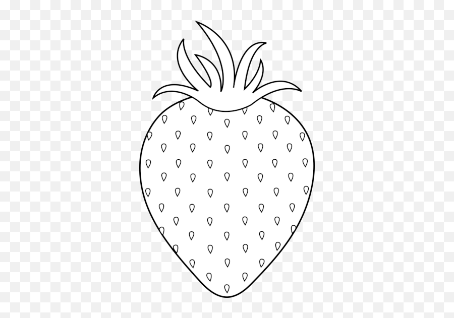 Latest Strawberry Clipart Photos Free Download - Clipartix Outline Strawberry Clipart Black And White Emoji,Strawberry Emoji