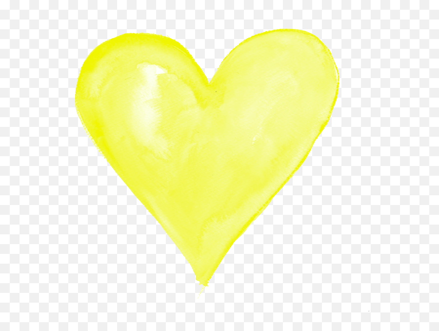 Heart Clipart Yellow - Yellow Heart Transparent Emoji,6 God Emoji