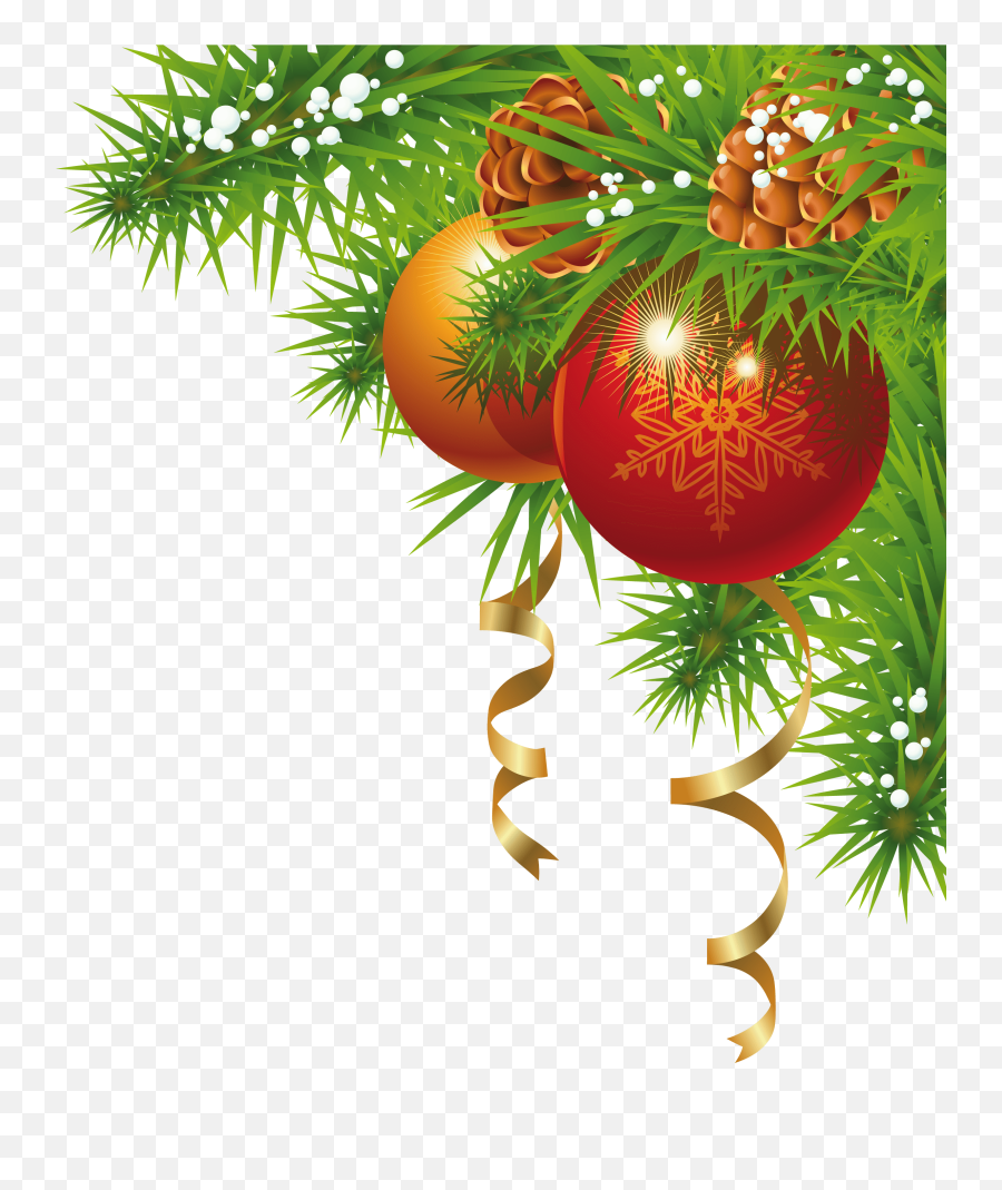 Christmas Small Corner Transparent Png - Christmas Images Png Emoji,Christmas Tree Emoji Png