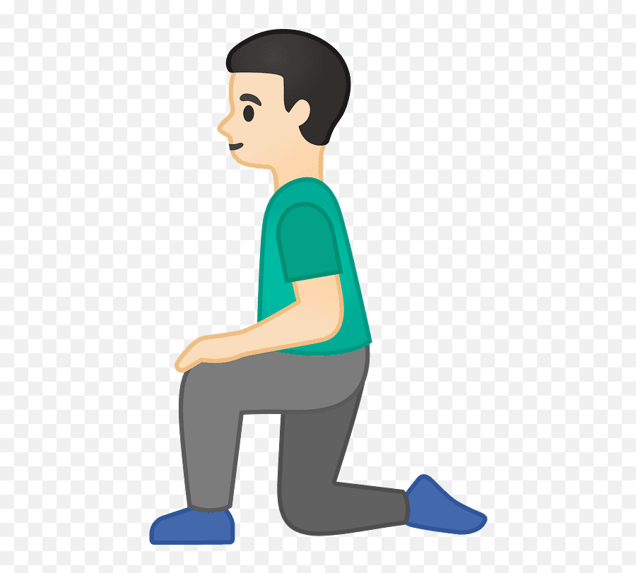 Man Kneeling Emoji Clipart Free Download Transparent Png - Dibujo De Una Persona En Rodillas,Black Person Emoji