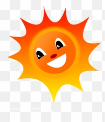 Smiling Sun Vector Illustration - Sun Animated Images Small Emoji,Sun Emoji