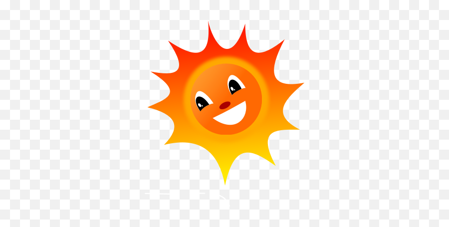Smiling Sun Vector Illustration - Sun Animated Images Small Emoji,Sun Emoji